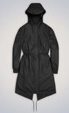RAINS STRING PARKA - BLACK